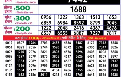 Rajshree daily lottery 1pm result 16.5.25