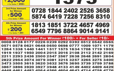 Punjab state dear 10 lottery 6pm result 16.5.25