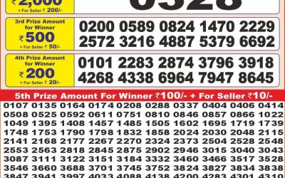 Punjab state dear10 lottery result 17.5.25