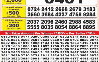 Punjab state dear 10 lottery 6pm result 19.5.25