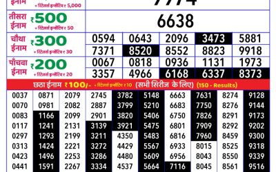 Rajshree daily lottery 8pm result 19.5.25