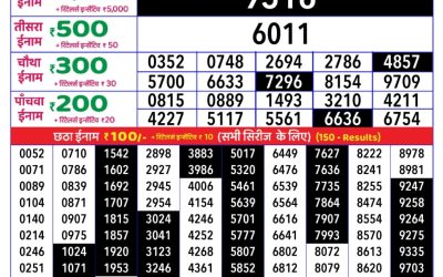 Rajshree daily lottery 1pm result 20.5.25
