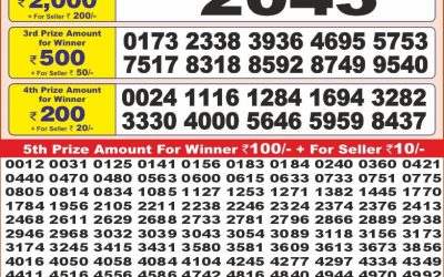Punjab state dear10 lottery 6pm result 20.5.25