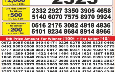 Punjab state dear10 lottery 6pm result 21.05.25