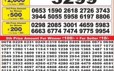 Punjab state dear10 lottery 6pm result 22.05.25