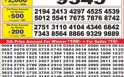 Punjab state dear 10 lottery 6pm result 23.05.25