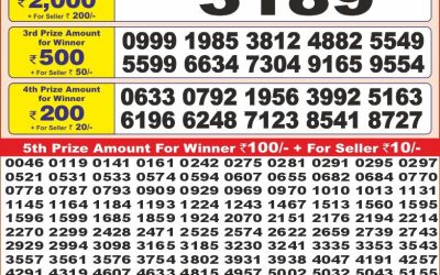 Punjab state dear 10 lottery 6pm result 26.05.25