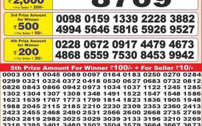 Punjab state dear10 lottery result 31.05.25