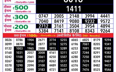Rajshree daily lottery 8pm result 31.05.25