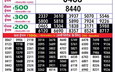 Rajshree daily lottery 1pm result 31.05.25