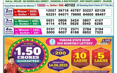 Dear lottery 1pm result 27.05.25