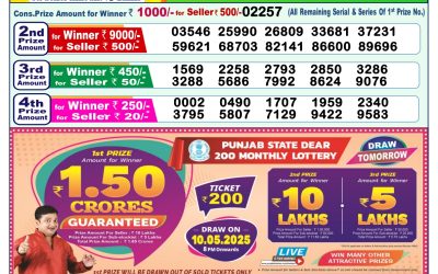 Dear lottery 1pm result 9.5.25