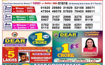 Dear lottery 8pm result 9.5.25