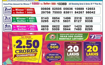 Dear lottery 6pm result 17.5.25