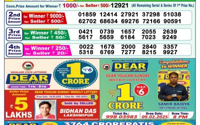 Dear lottery 1pm result 18.5.25
