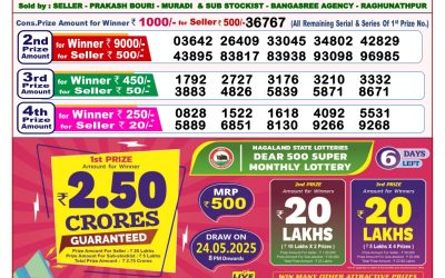 Dear lottery 8pm result 18.5.25