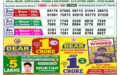 Dear lottery 1pm result 21.05.25