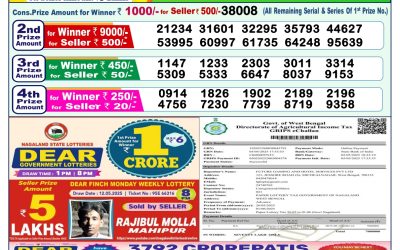 Dear lottery 1pm result 26.05.25