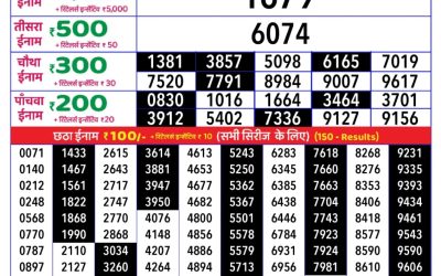 Rajshree daily lottery 1pm result 03.06.25