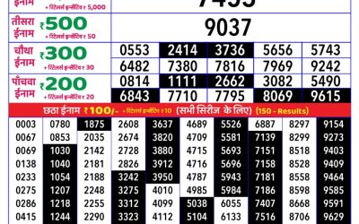 Rajshree daily lottery 8pm result 04.06.25