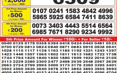 Punjab state dear 10 lottery 6pm result 6.6.25