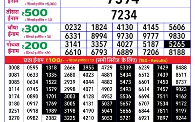 Rajshree daily lottery 1pm result 10.06.25