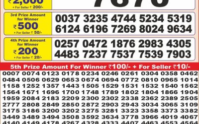 Punjab state dear 10 lottery 6pm result 13.06.25