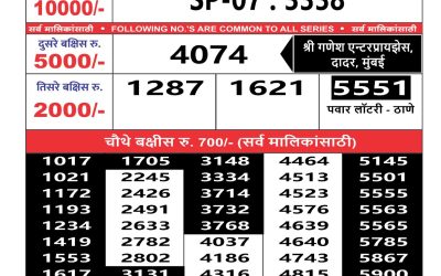 Maharashtra sahyadri lottery result 14.06.25