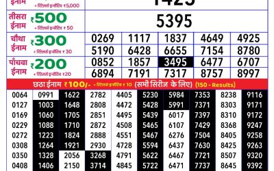 Rajshree daily lottery 1pm result 17.06.25