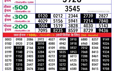 Rajshree daily lottery 8pm result 17.06.25