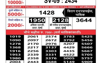 Maharashtra sahyadri lottery result 18.06.25