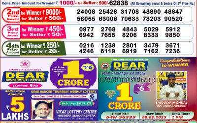 Dear lottery 8pm result 18.06.25