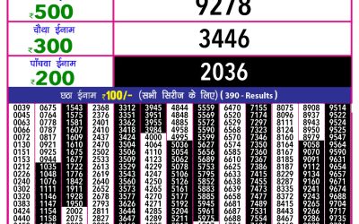 Rajshree 10 evening weekly lottery 5.40pm result 19.06.25