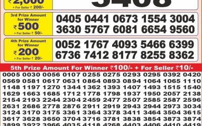 Punjab state dear 10 lottery 6pm result 20.06.25
