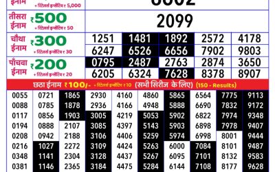 Rajshree daily lottery 8pm result 22.06.25