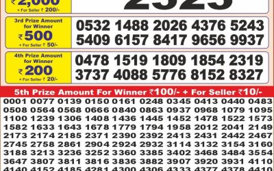 Punjab state dear10 lottery 6pm result 24.06.25