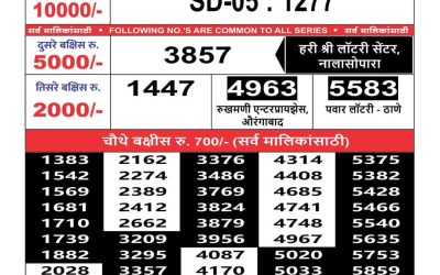 Maharashtra sahyadri lottery result 26.06.25