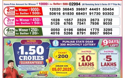 Dear lottery 8pm result 26.06.25