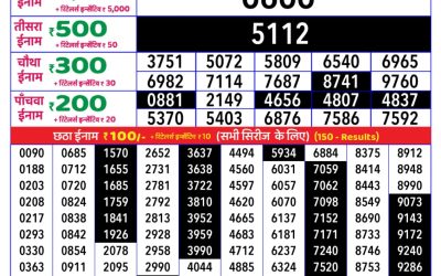 Rajshree daily lottery 8pm result 28.06.25
