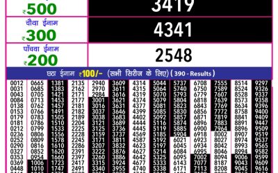 Rajshree 10 evening lottery 5.40pm result 29.06.25