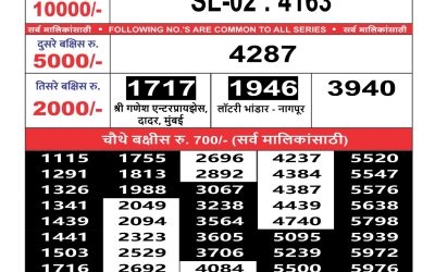 Maharashtra Sahyadri weekly lottery result 30.06.25
