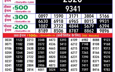 Rajshree daily lottery 8pm result 30.06.25