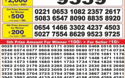 Punjab state dear10 lottery 6pm result 04.06.25