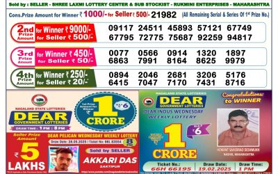 Dear lottery 6pm result 10.06.25