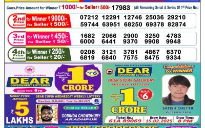 Dear lottery 6pm result 03.06.25