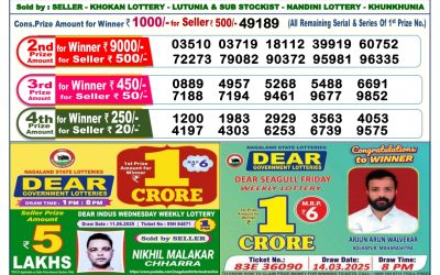 Dear lottery 6pm result 22.06.25