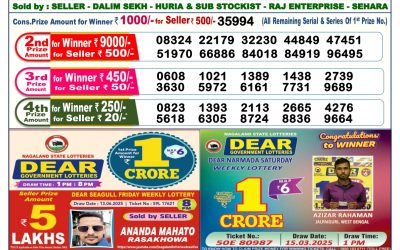 Dear lottery 6pm result 24.06.25