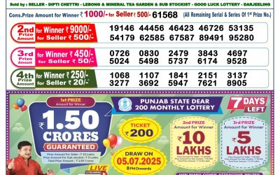 Dear lottery 6pm result 28.06.25