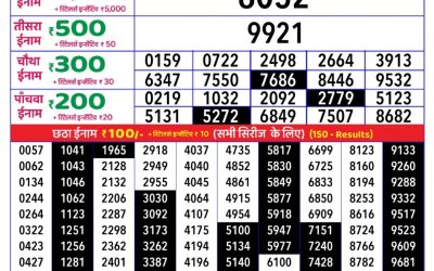Rajshree daily lottery 1pm result 01.07.25