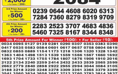 Punjab state dear10 lottery 6pm result 02.07.25